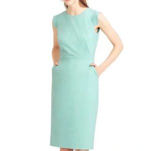J. Crew Resume Dress in Aqua